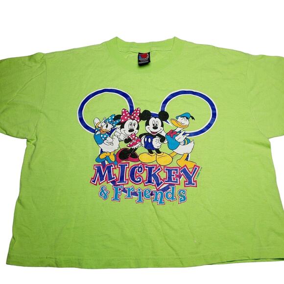 Vintage Mickey Mouse & Friends T-Shirt Jerry Leigh Men’s Size Large Disney 90's - Picture 1 of 8
